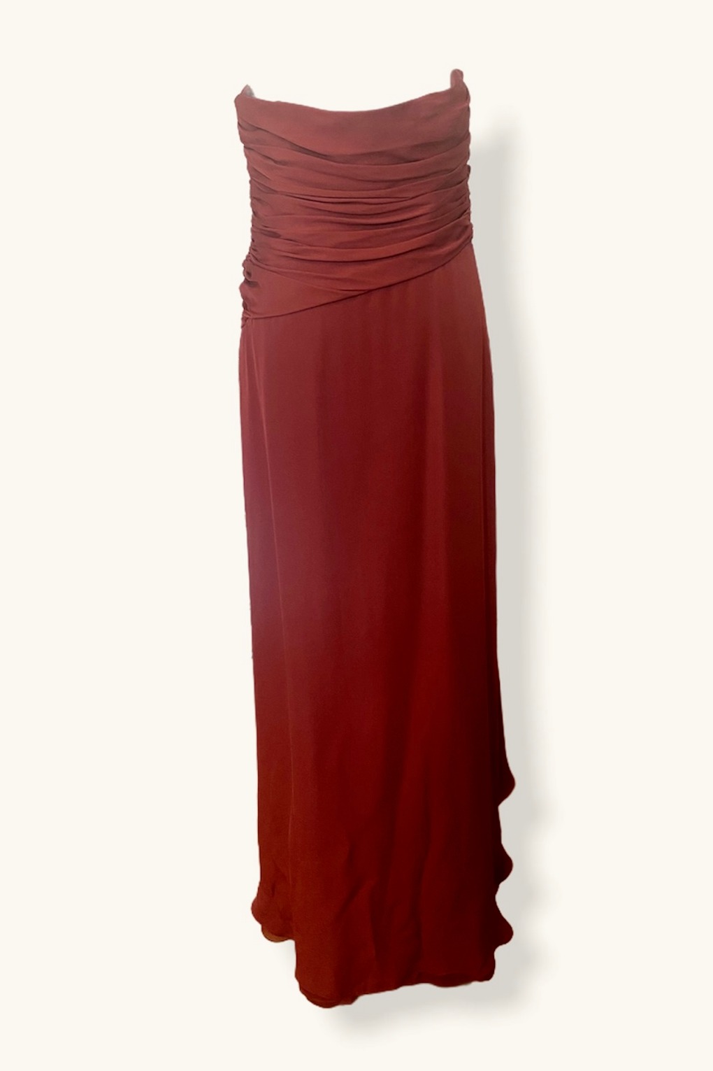 open lace back dress HAUTE HIPPIE Coral Red Strapless Mini Dress main image 0